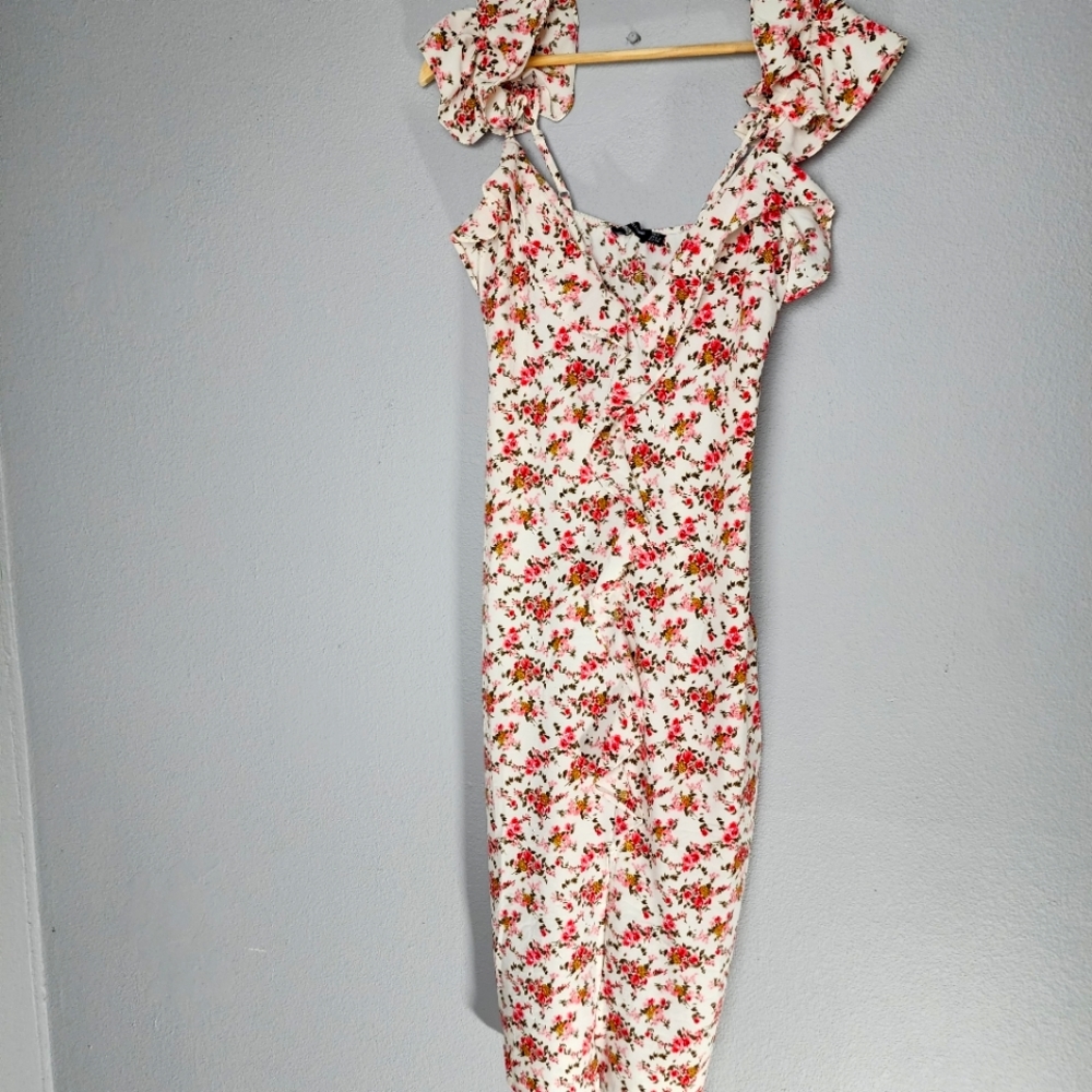 Pretty little thing scrappy floral dress, floral
